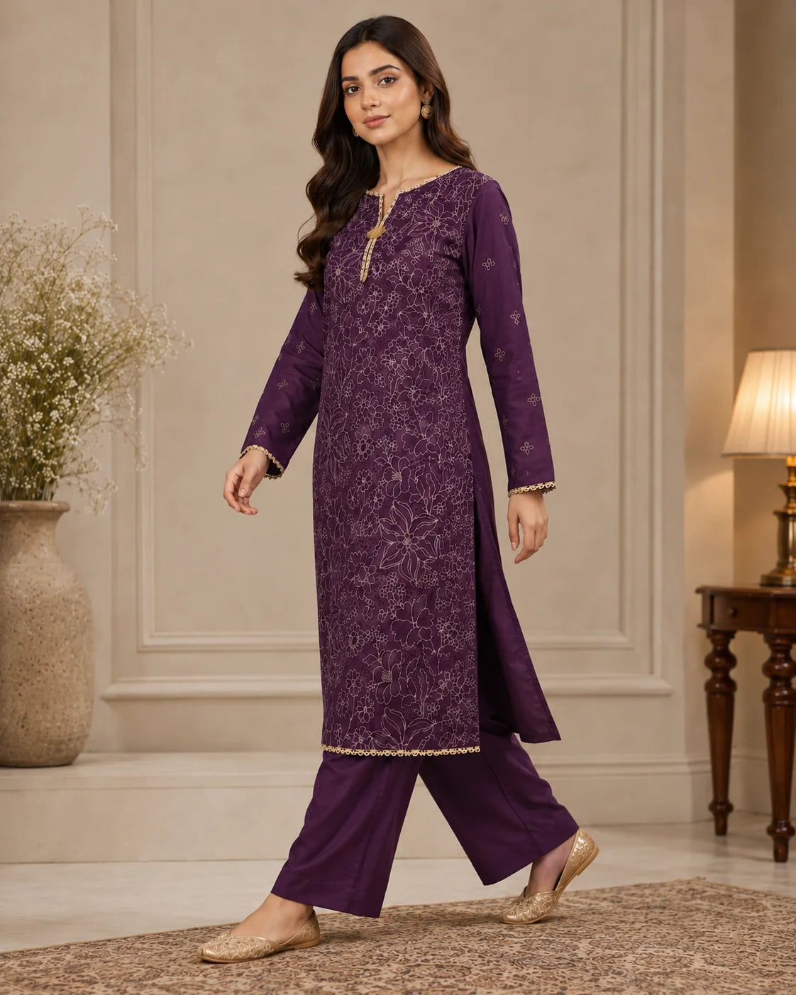 Royal Motif Classic Cotton 2-Piece