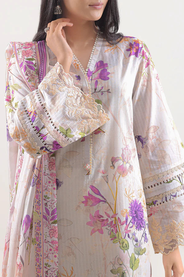 Luxury Lawn Collection - Sapphire Dusk (3-Piece)