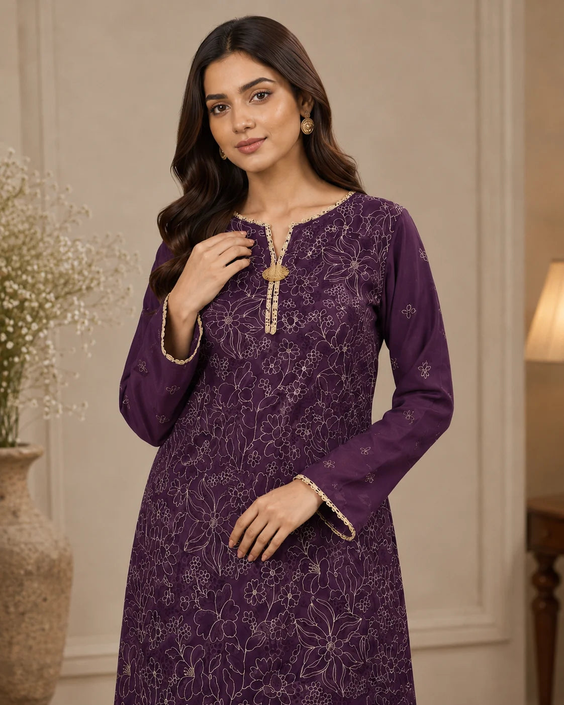 Royal Motif Classic Cotton 2-Piece