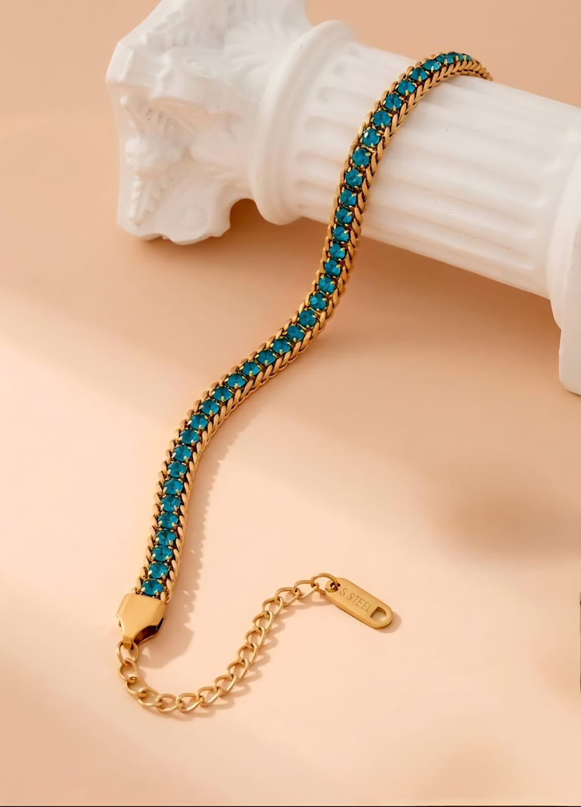 Modern Urban Matte Black Link Bracelet