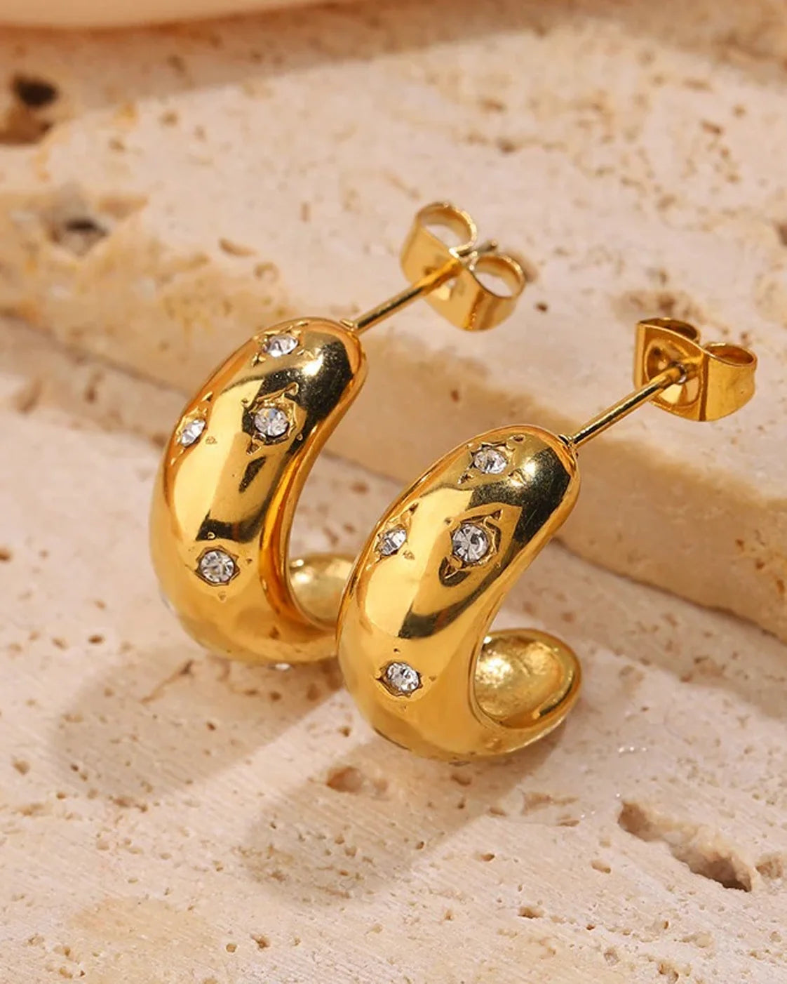 Romantic Interlocking Heart Earrings