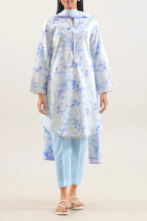 Printed Lawn Suit - Pastel Grace (3-Piece)