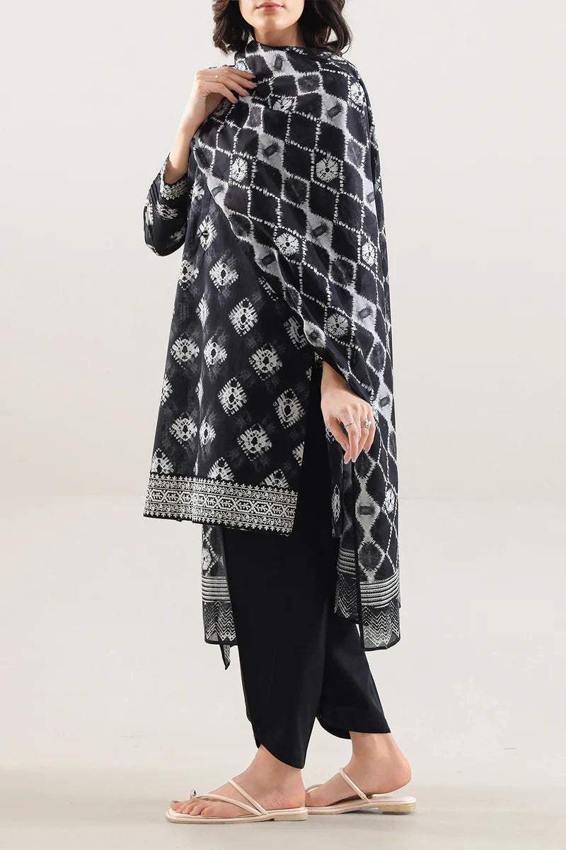 Designer Printed Lawn - Teal Dusk (3-Piece)