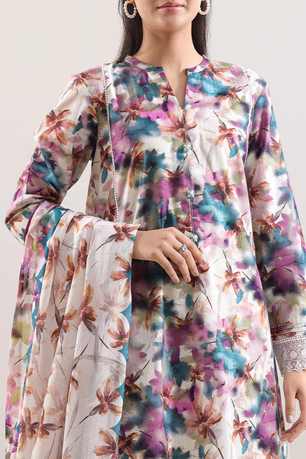 Luxury Lawn - Crimson Whisper (3-Piece)