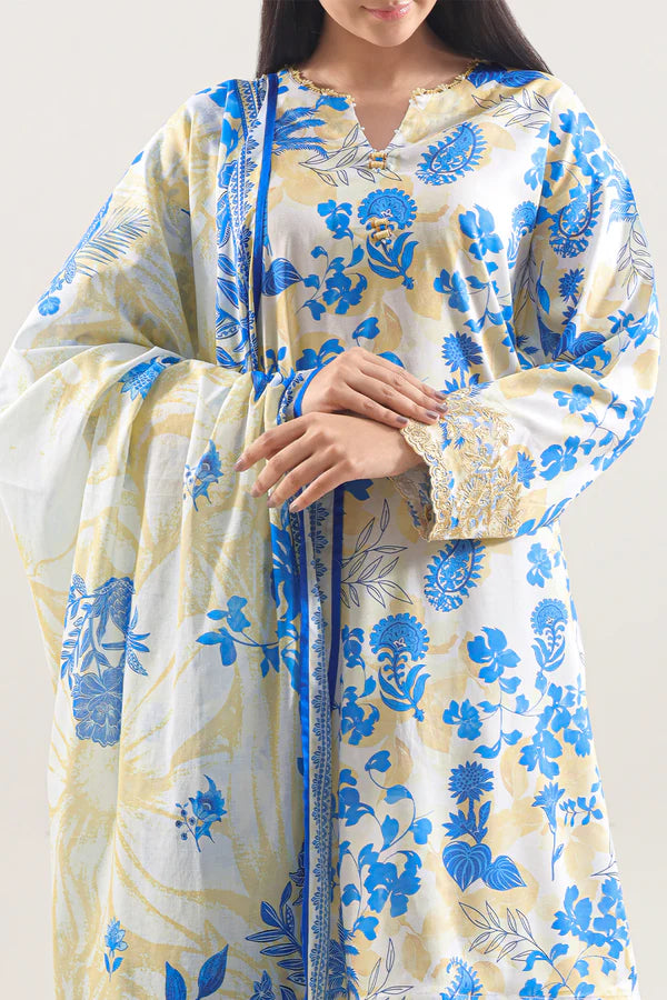Summer Edit Lawn - Floral Charm (3-Piece)