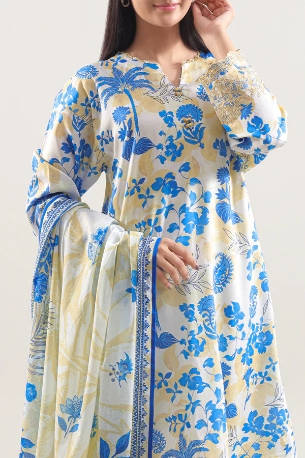 Summer Edit Lawn - Floral Charm (3-Piece)