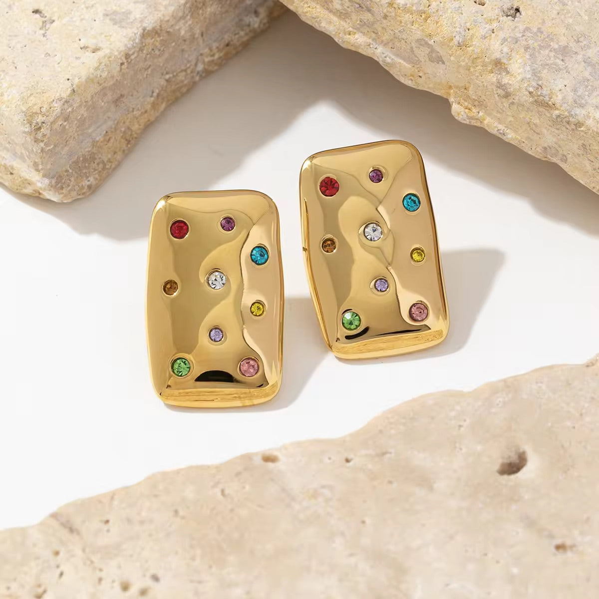 Luxury Polished Hoop Earrings