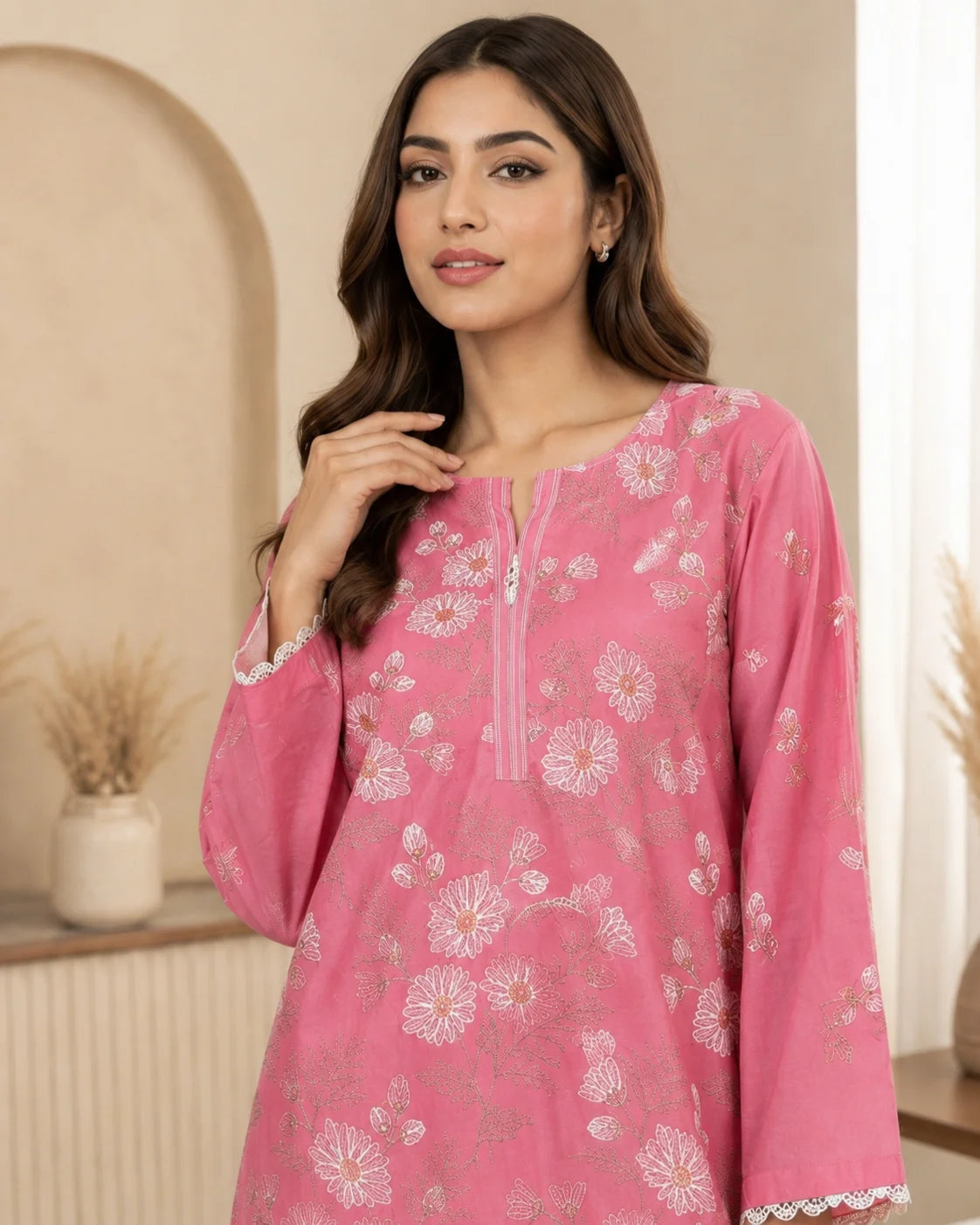 Vibrant Ethnic Silhouette 2-Piece Set