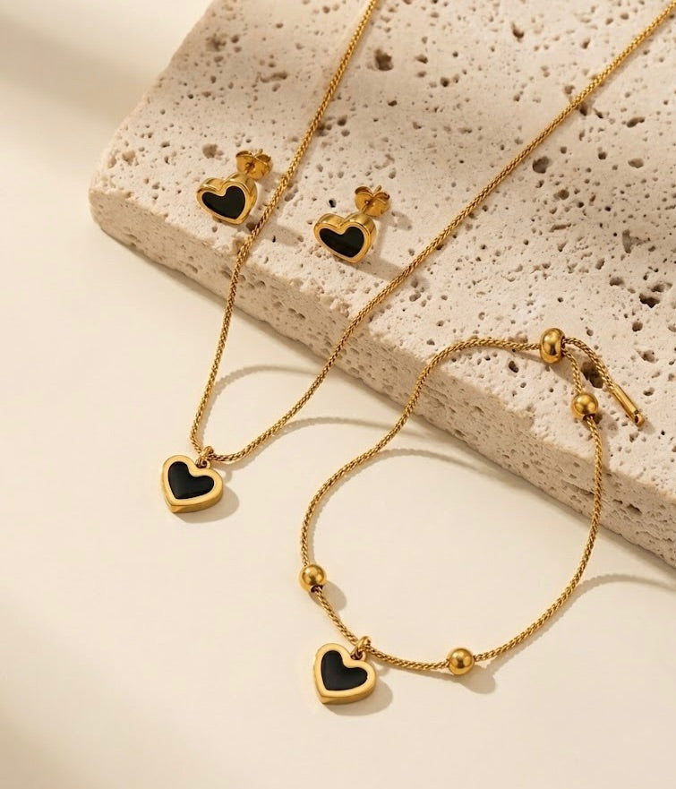Modern Urban Matte Black Industrial Set
