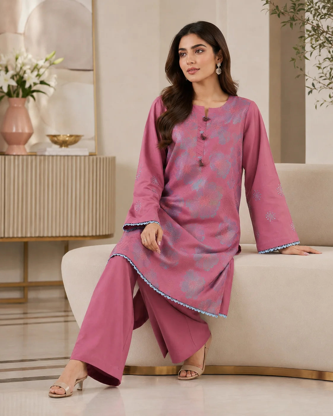 Luxury Paisley Printed Twin Set