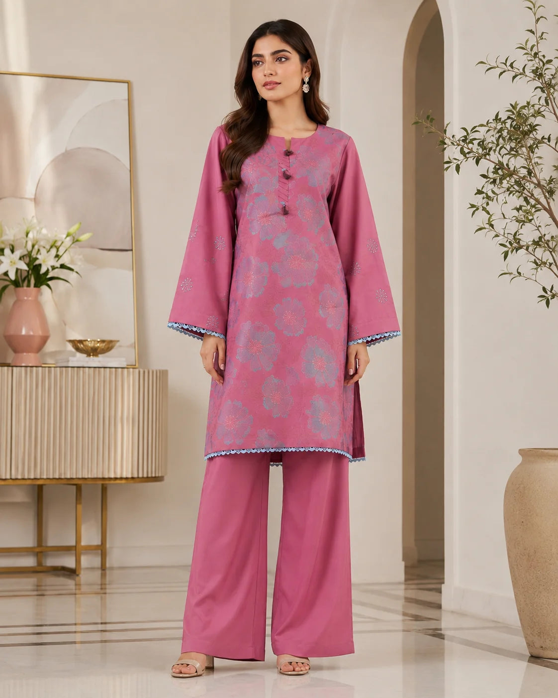 Luxury Paisley Printed Twin Set