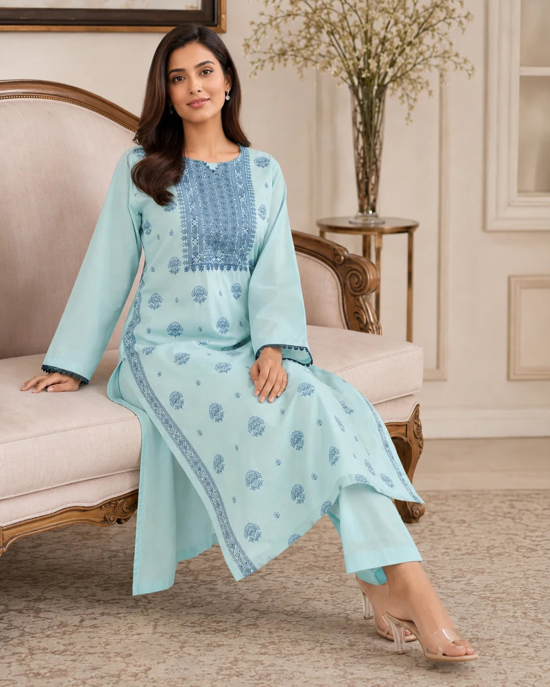 Contemporary Geometric Border 2-Piece Set