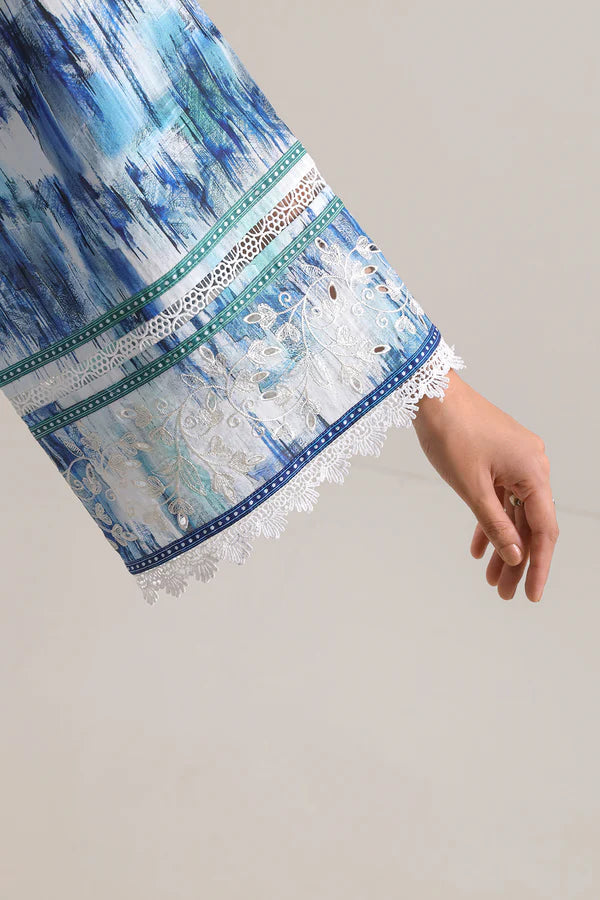 Embroidered Luxury Lawn - Ocean Breeze (3-Piece)
