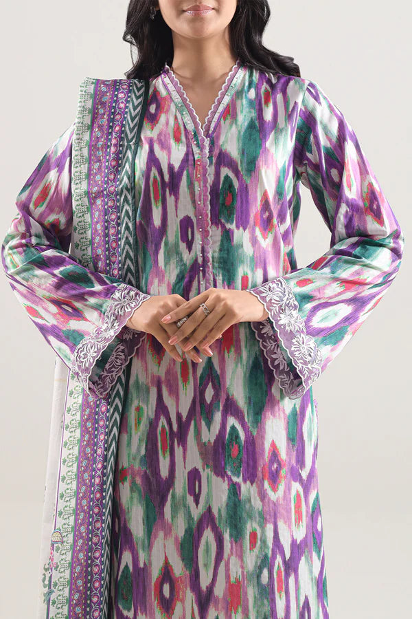 Premium Printed Lawn - Mystic Bloom (3-Piece)