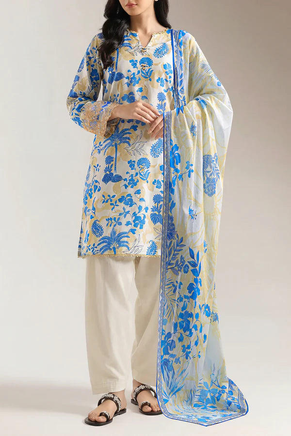 Summer Edit Lawn - Floral Charm (3-Piece)