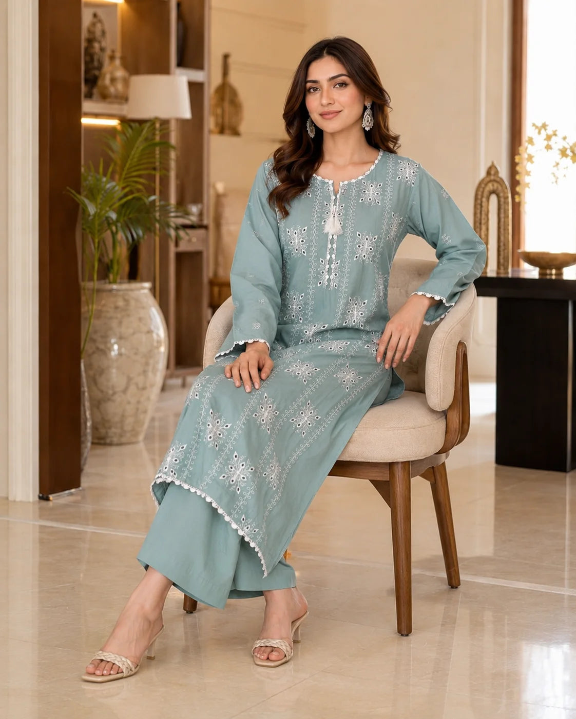 Boho-Chic Intricate Print 2-Piece