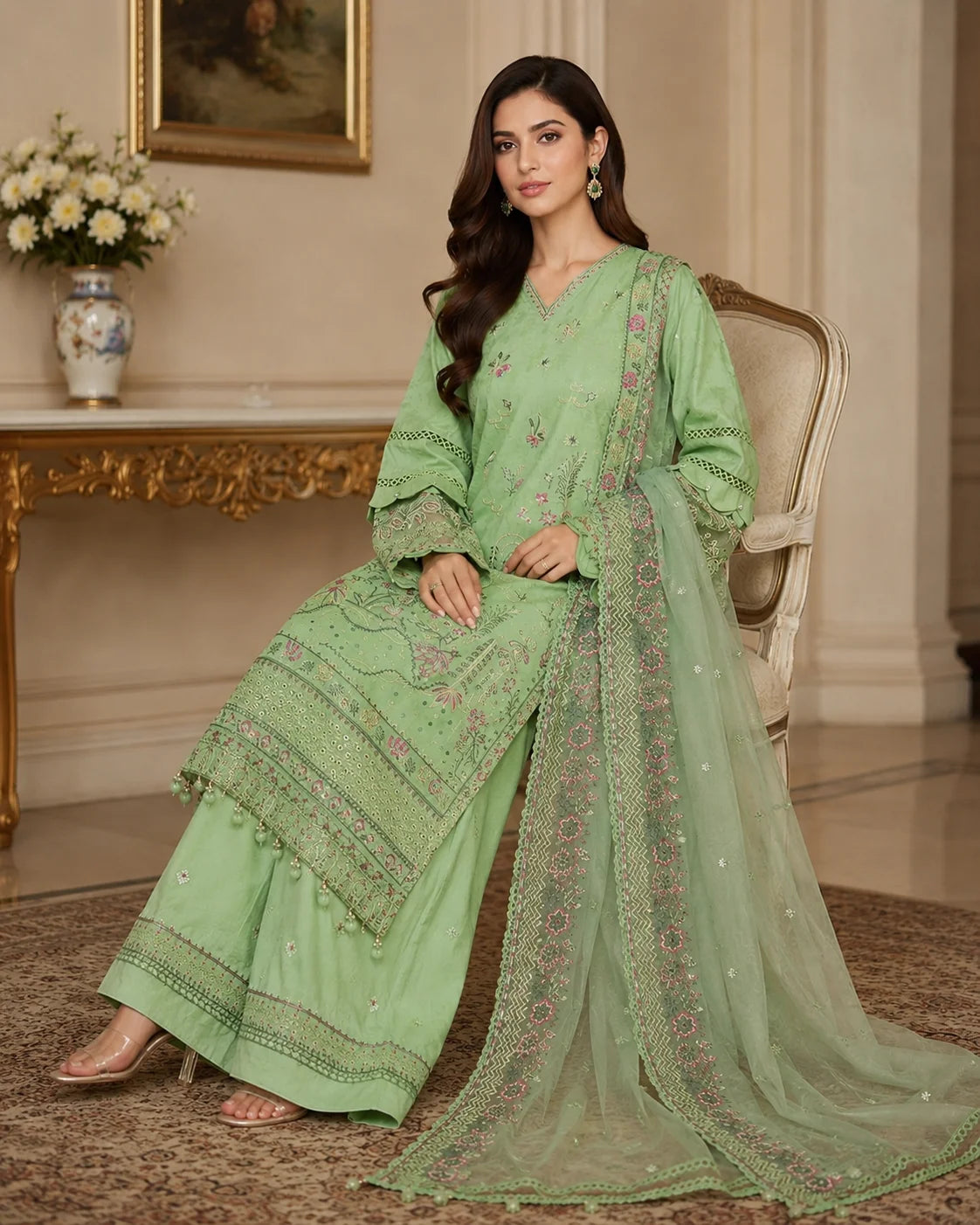 Premium Heavy Embroidered Ladies Suit