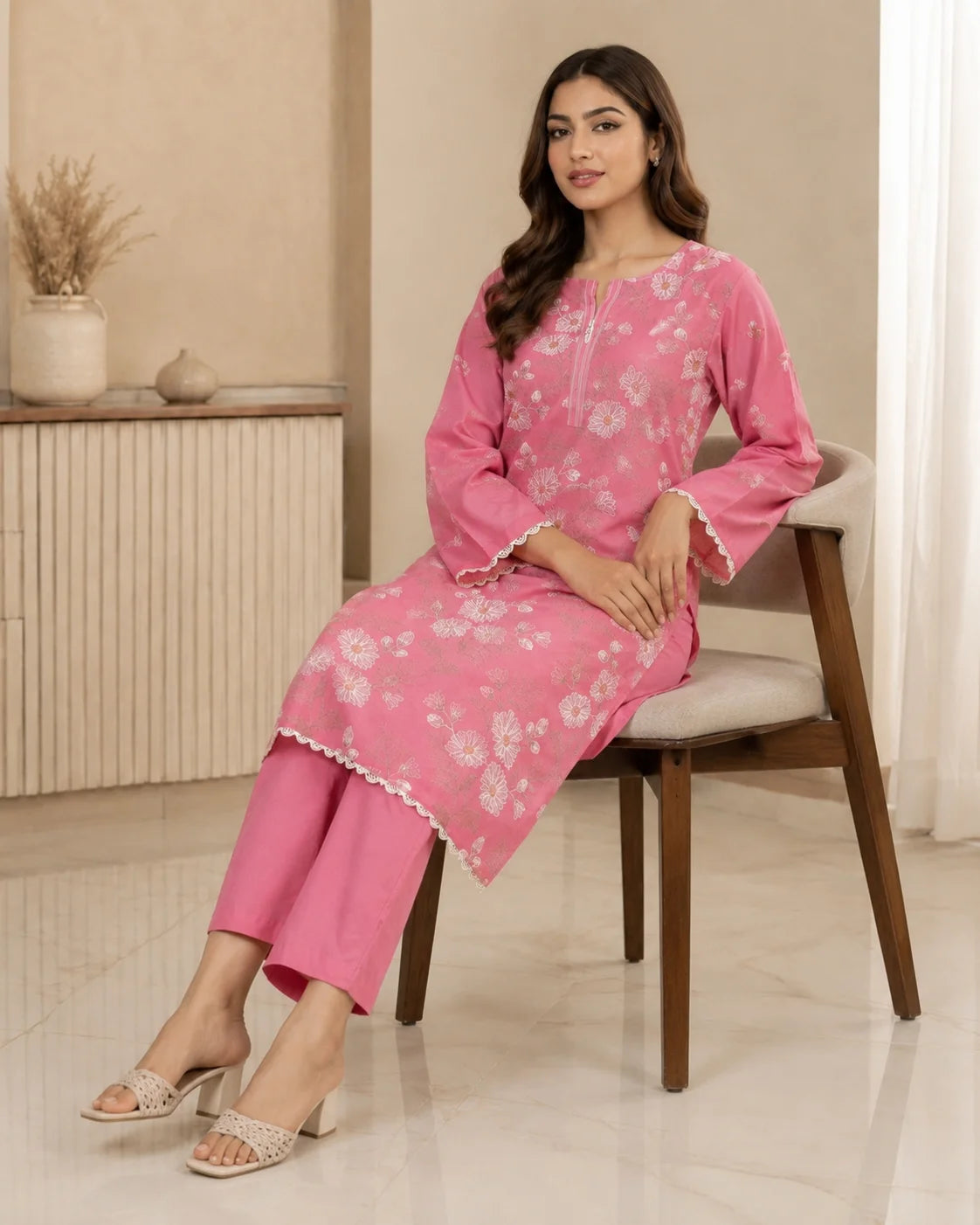 Vibrant Ethnic Silhouette 2-Piece Set
