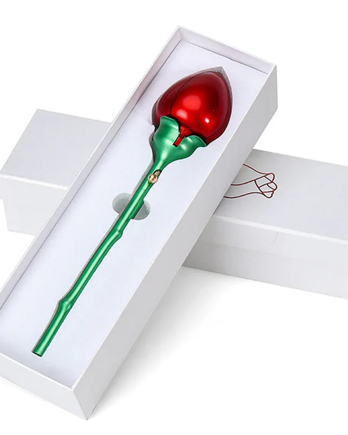 Valentine's Day Gift Eco-Friendly Modern Luxury Red and Pink Openable Plastic Single Rose Box