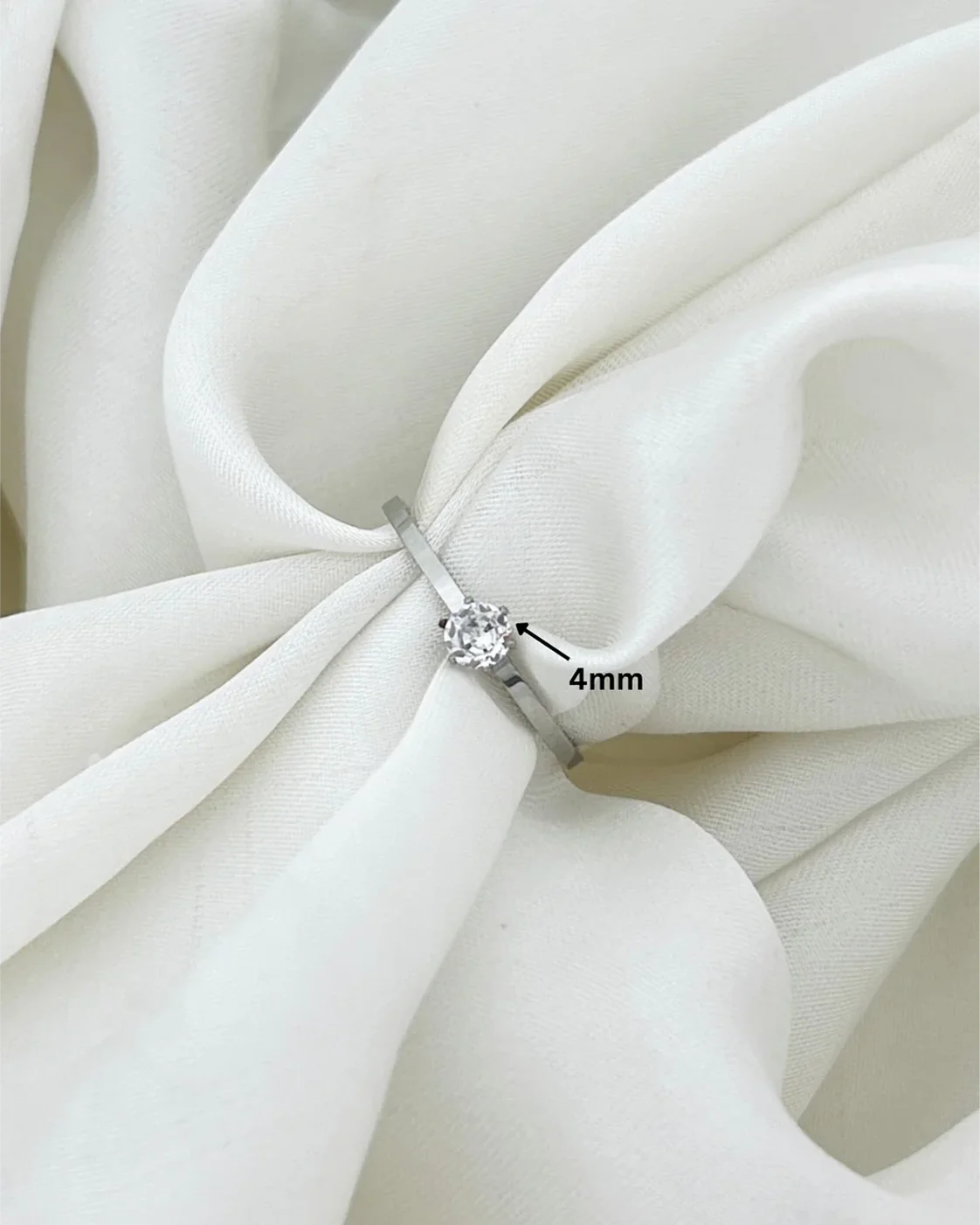 Serenade Halo Teardrop Statement Ring