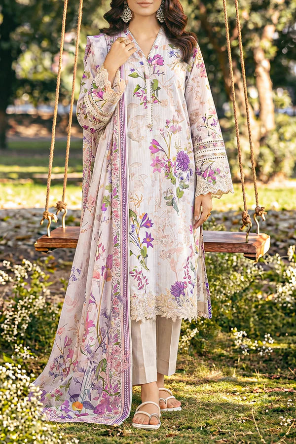 Luxury Lawn Collection - Sapphire Dusk (3-Piece)