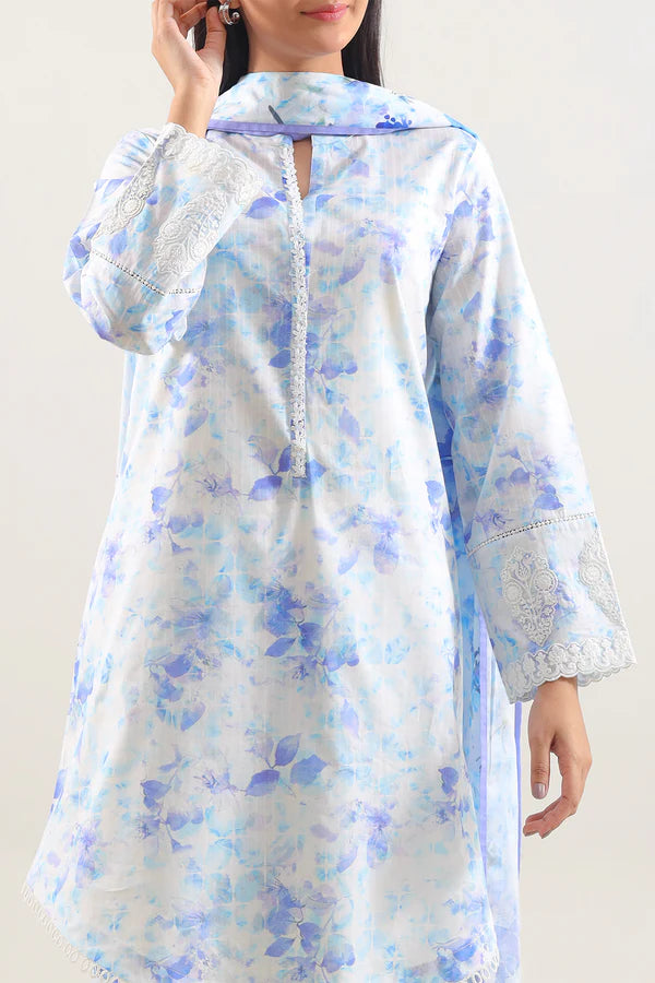 Printed Lawn Suit - Pastel Grace (3-Piece)