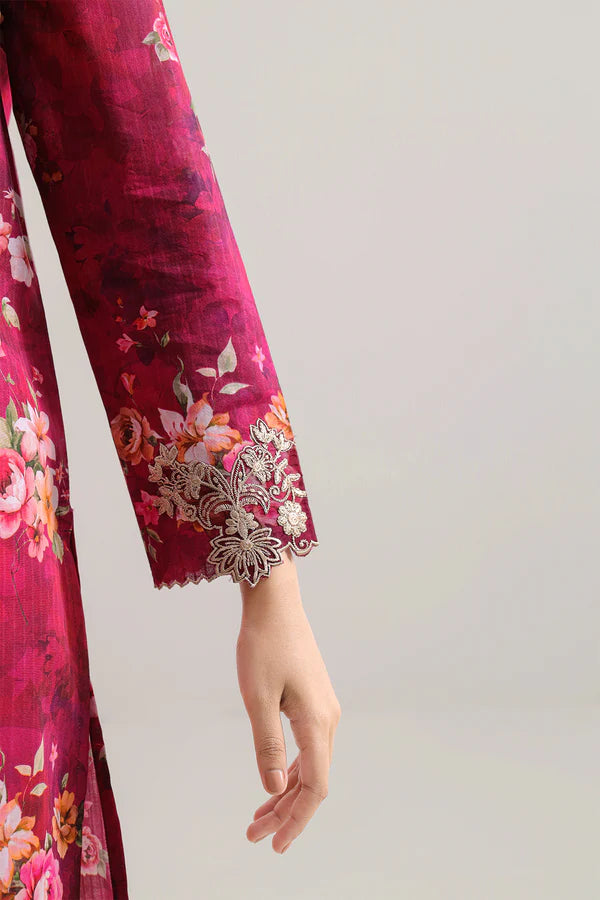 Exquisite Printed Lawn - Aqua Marine (3-Piece)