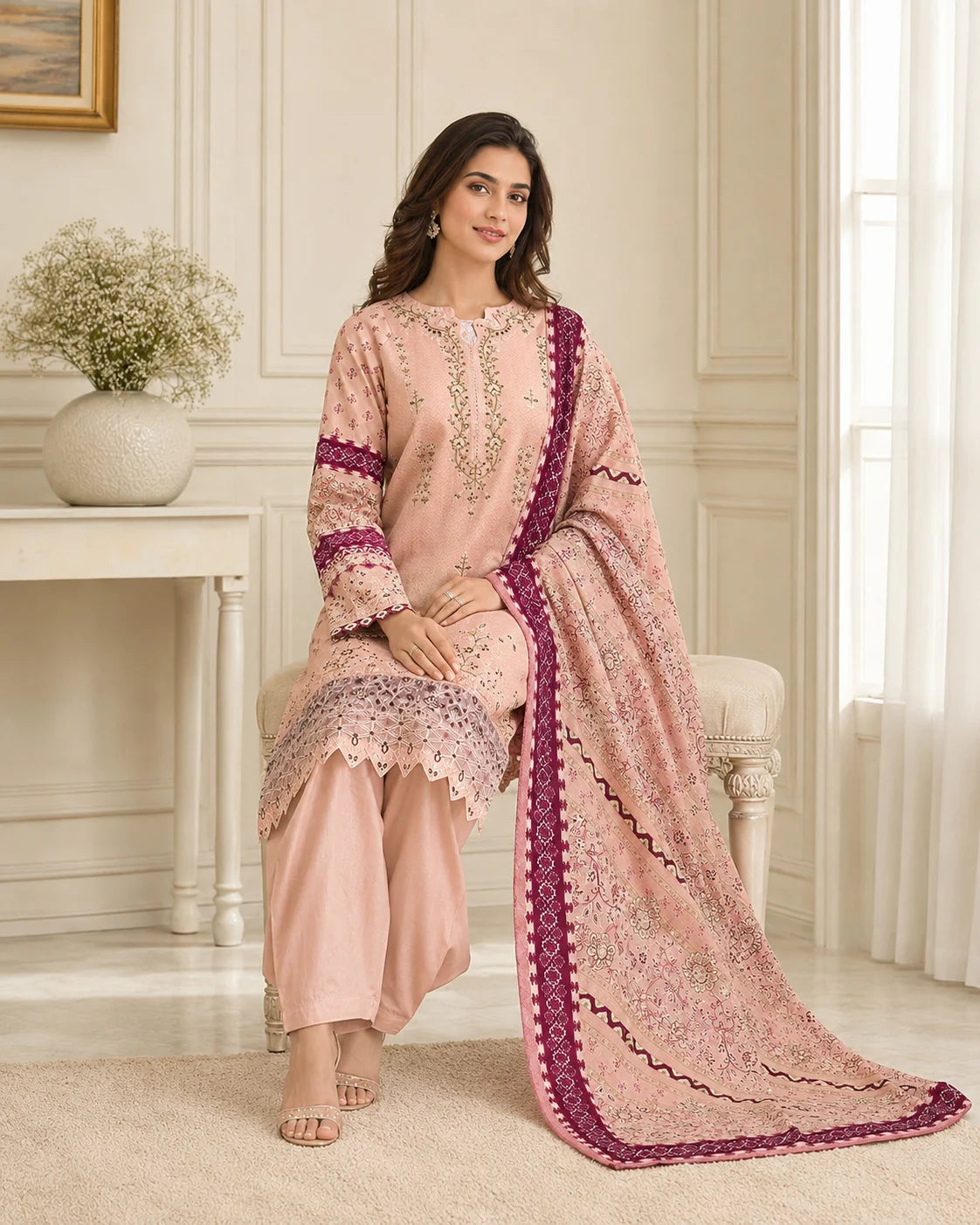 Regal Traditional Embroidered Set