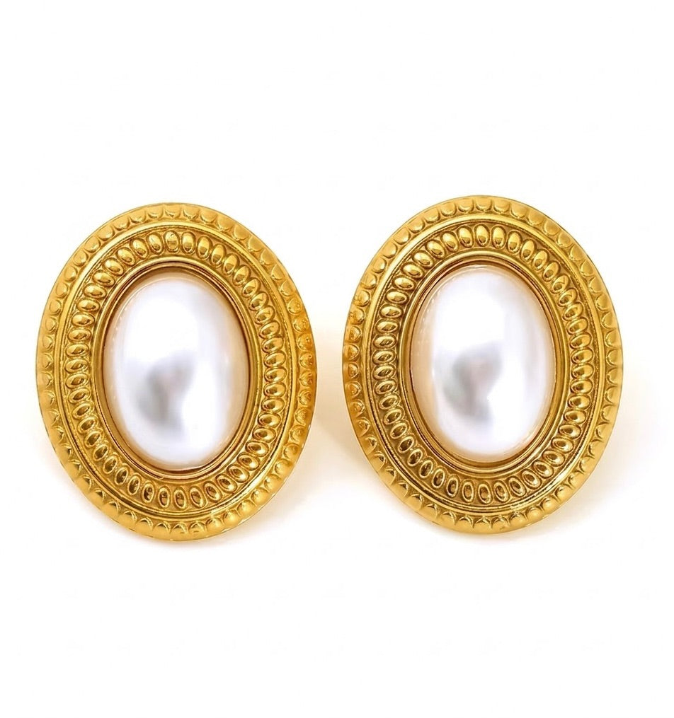 Classic Shimmering Stud Earrings