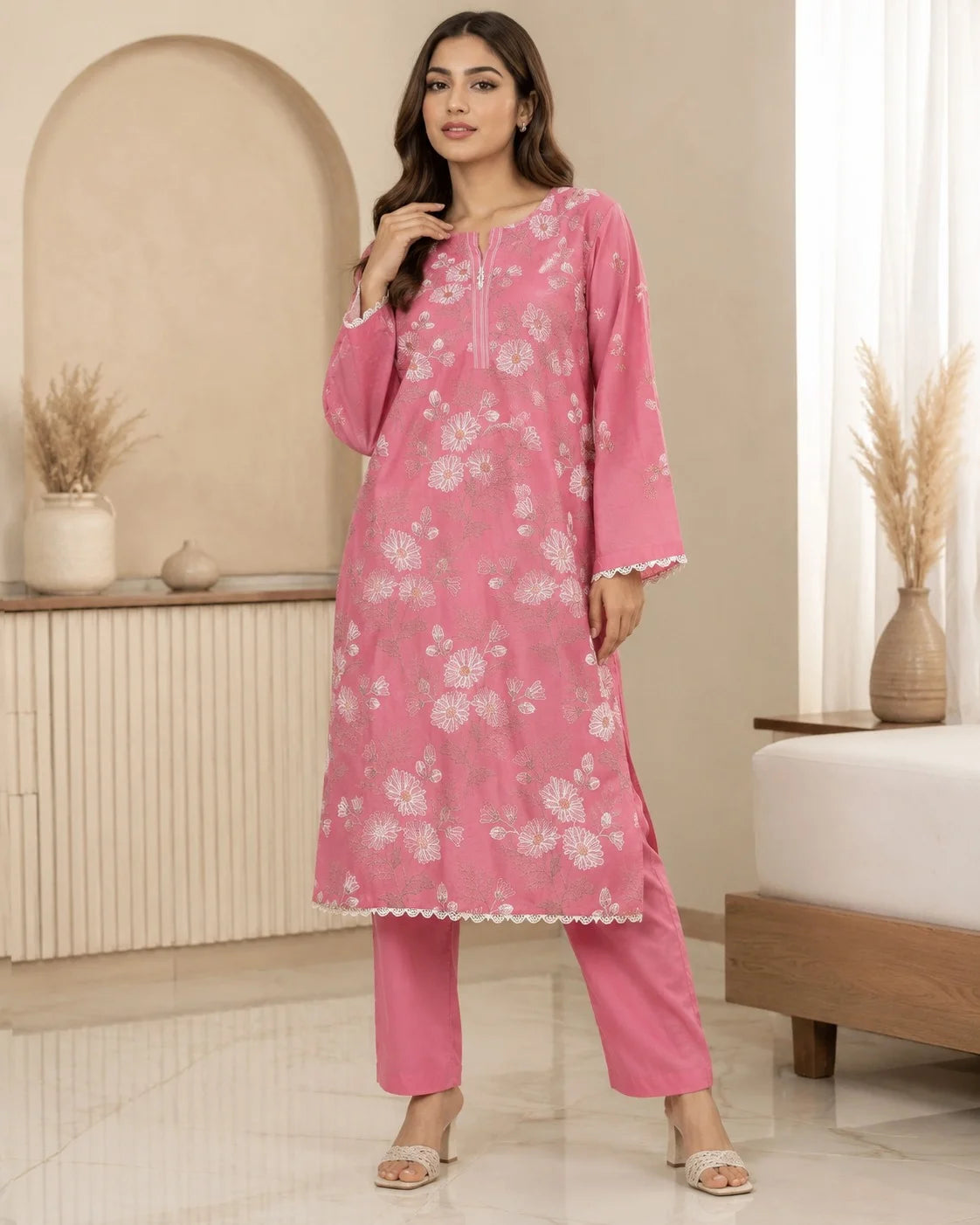 Vibrant Ethnic Silhouette 2-Piece Set