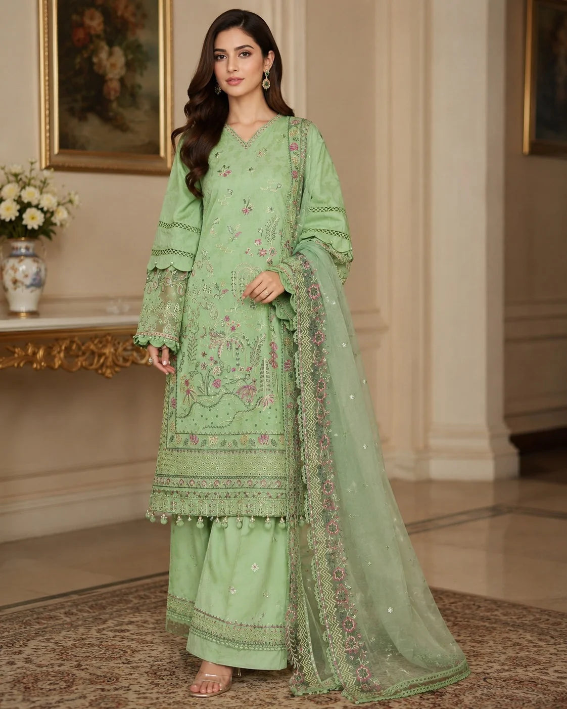 Premium Heavy Embroidered Ladies Suit