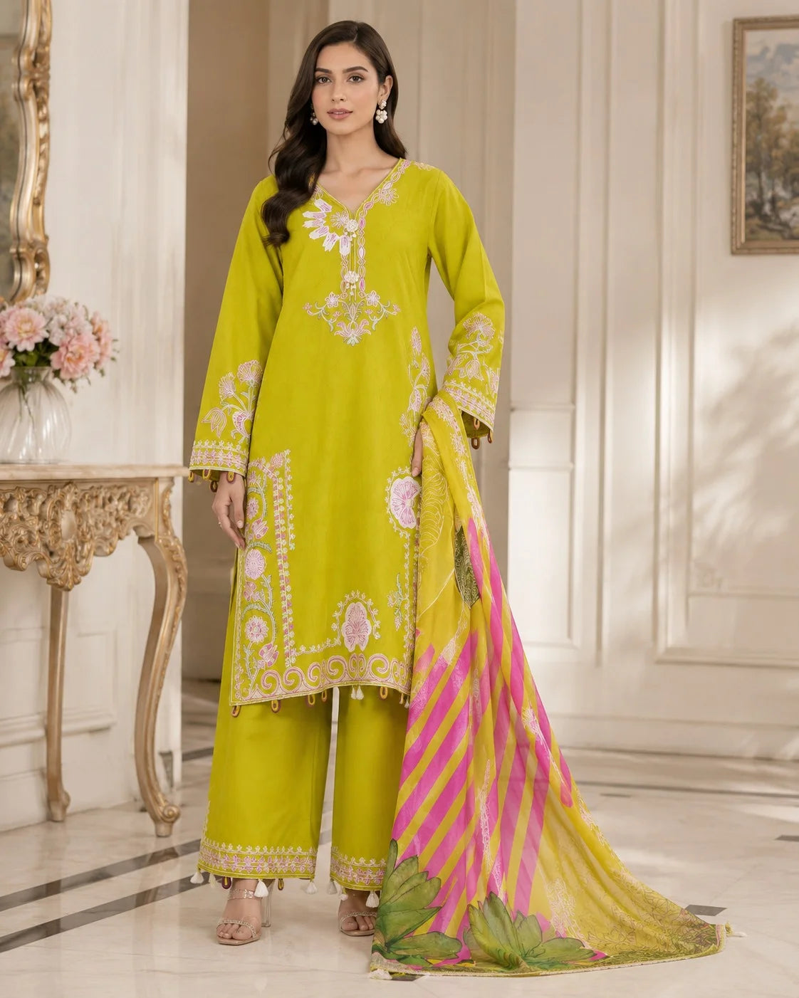Ethnic Vibes Delicate Luxury Suit
